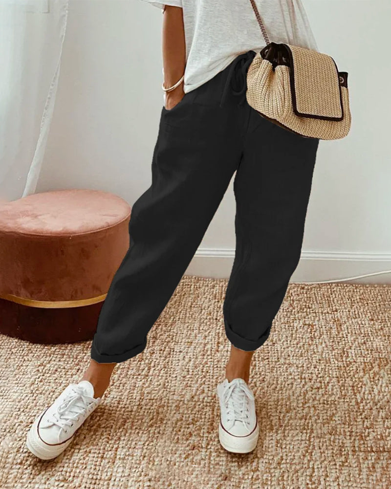 Lucy | Anti-Sweat Luxe Linen Pants